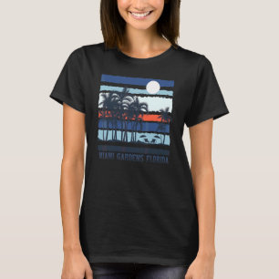 T-shirt Vintage Miami Gardens Floride Été 80s Plage Sou