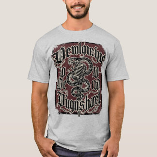 T-shirt Vintage Mic and Viper Tattoo Style Illustration