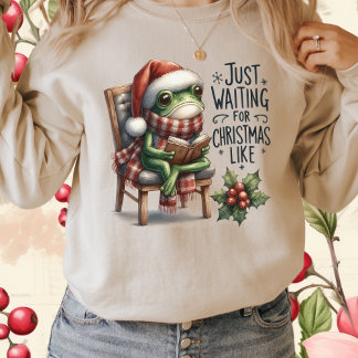 T-shirt Vintage Mignonne Noël Funny Grenouille-Animal Noël