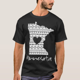 T-shirt Vintage Minnesota State Home I Love Minnesota