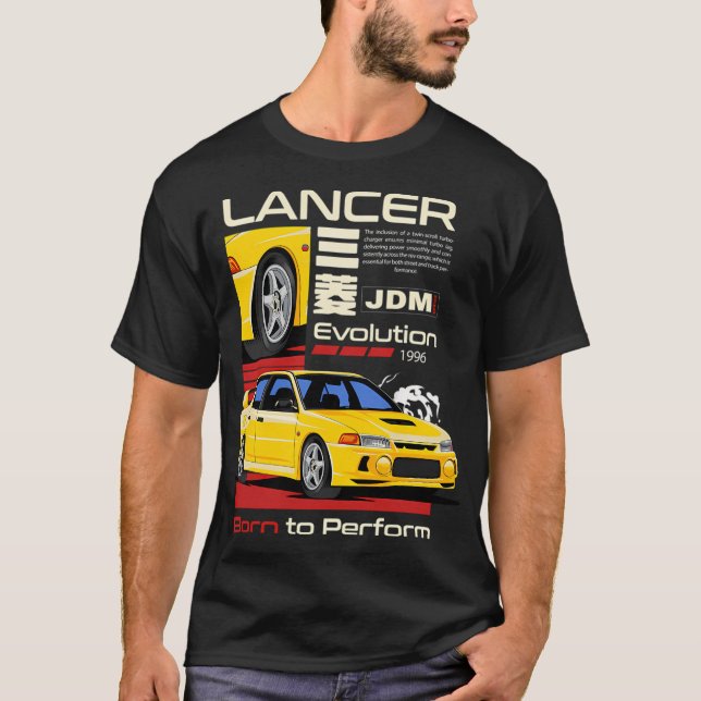 T-shirt Vintage Mitsubishi Evo 1996 (Devant)