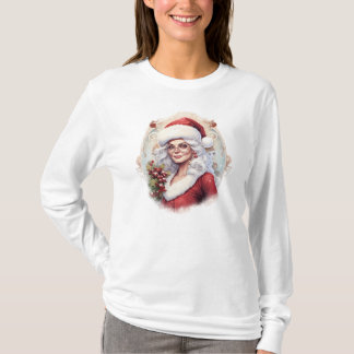 T-shirt Vintage Mme Claus Noël
