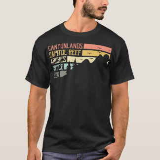 T-shirt Vintage Moab Souvenir Big 5 Utah Mighty Five Natio