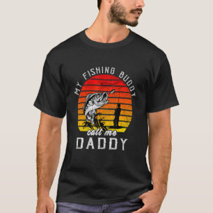 T-shirt Vintage Mon Ami De Pêche M'appelle Papa Famille Gr
