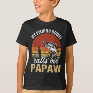 T-shirt Vintage Mon Ami De Pêche M'appelle Papaw Famille G
