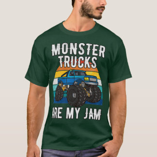 T-shirt Vintage Monster Truck Sont Mes Jam Boys Anniversai
