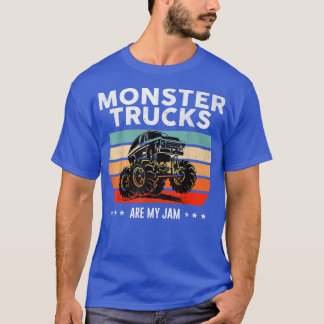 T-shirt Vintage Monster Truck sont mon Cool Jam Retro Suns