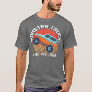 T-shirt Vintage Monster Truck sont My Jam drôle Truck Boys