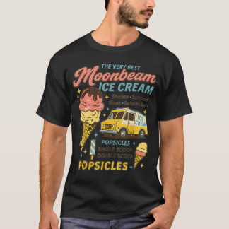 T-shirt Vintage Moonbeam Ice Creamruck Retro Double Scoop 