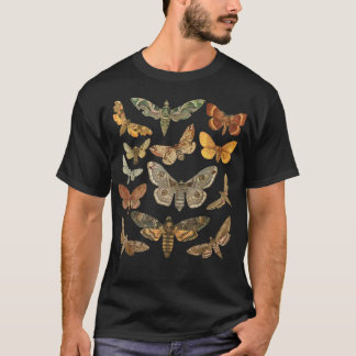 T-shirt Vintage Moth Goblincore esthétique Dark Academia C