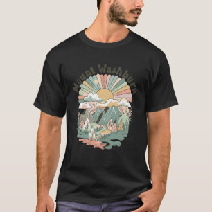 T-shirt Vintage Mount Washburn Wyoming Montagnes Randonnée
