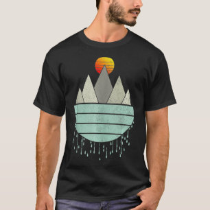 T-shirt Vintage Mountains Hiking Camping Rock Climbing Cam