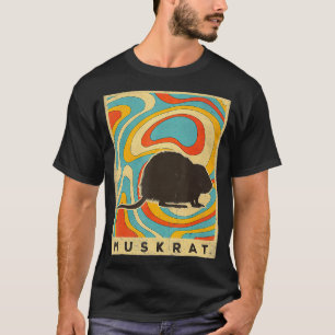 T-shirt Vintage Muskrat Lover Animal Retro Style