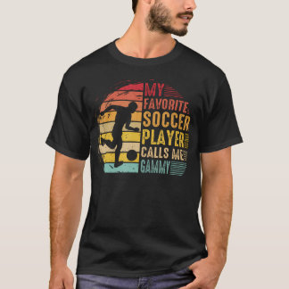 T-shirt Vintage My Favorite Soccer Player Calls Me Gammy