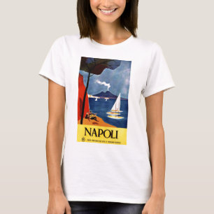 T-shirt Vintage Napoli Voyage Amour Romance