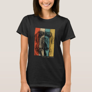 T-shirt Vintage Napolitain Mastiff Chien Maman Papa Enfant