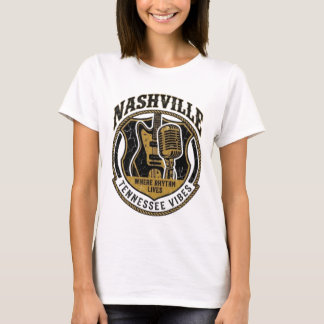 T-shirt Vintage Nashville Tennessee Music City Retro 