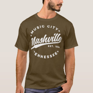 T-shirt Vintage Nashville Tennessee Music City Retro USA