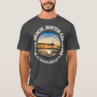 T-shirt Vintage Nature Folly Beach Mountain Randonnée