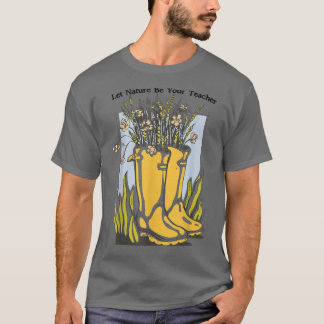 T-shirt Vintage NatureLover Lifestyle BeHappy Forest Flowe