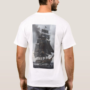 T-shirt vintage navire de 17ème siècle