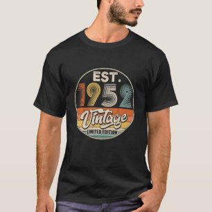 T-shirt Vintage Né En 1952 Anniversaire Année Mariage