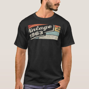 T-shirt Vintage Né En 1963 59ème Anniversaire 59 Anniversa
