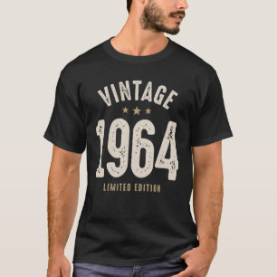 T-shirt Vintage Né en 1964 - 58e anniversaire Retro Classi