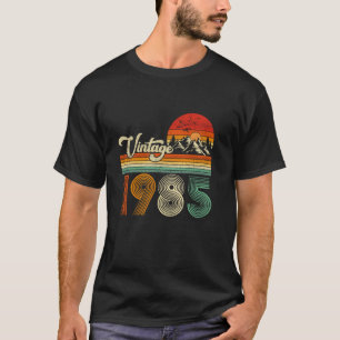 T-shirt Vintage Né En 1985 Funny 40e Anniversaire 40 Ans