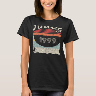 T-shirt Vintage Né En 1999 23e Anniversaire 23 Ans