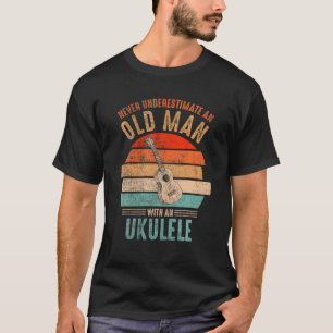 T-shirt Vintage Ne Sous-Estime Jamais Un Vieux Homme Avec 