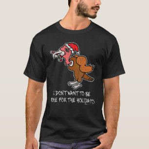 T-shirt Vintage Ne Veut Pas Être à La Maison Pour La Dinde