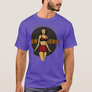 T-shirt Vintage New Jersey Voyage Bikini Lady