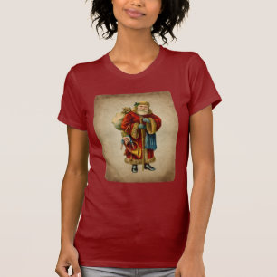 T-shirt Vintage Noël Vieux Monde Père Noël