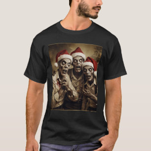 T-shirt Vintage Noël Zombies Tee Vacant