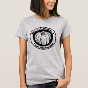 T-shirt Vintage noir Halloween Citrouille d'encre