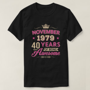 T-shirt Vintage Novembre 1979 40E Anniversaire Don Being A