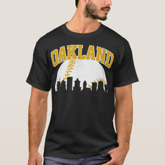 T-shirt Vintage Oakland Skyline City Gameday Retro Vintage