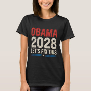T-shirt Vintage Obama 2028 Un drôle d'élection politique p