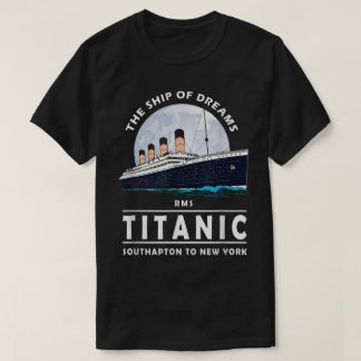 T-shirt Vintage Ocean Liner Ship Illustration