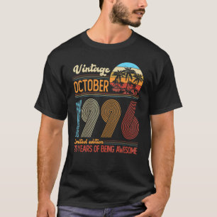 T-shirt Vintage Octobre 1996 26 Ans 26e Anniversaire De