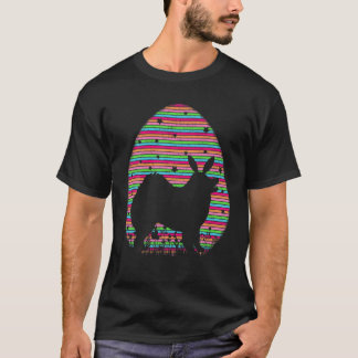 T-shirt Vintage Oeuf de Pâques Louveur Samoyé Chien Pâques