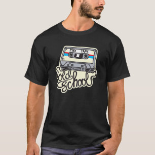 T-shirt Vintage Old School 80 Mix Tape Rétroviseur
