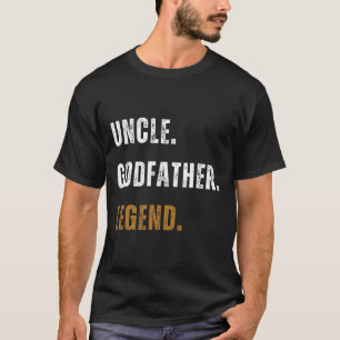 T-shirt Vintage oncle Parrain Légende Drôle Nouveau Oncle