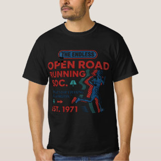 T-shirt Vintage Open Road Running Club Rétro Runner Tee