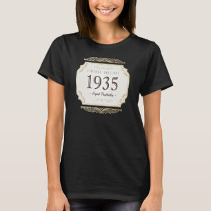 T-shirt Vintage Original vieilli Parfaitement Né en 1935 8
