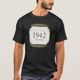 T-shirt Vintage Original vieilli Parfaitement Né en 1942 8