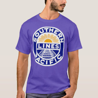 T-shirt Vintage Pacific Lines Railroad 3