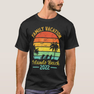 T-shirt Vintage Palm Tree Family Vacation 2022 Florida Orl
