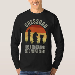 T-shirt Vintage Papa D'Échecs Comme Un Papa Joueur D'Échec